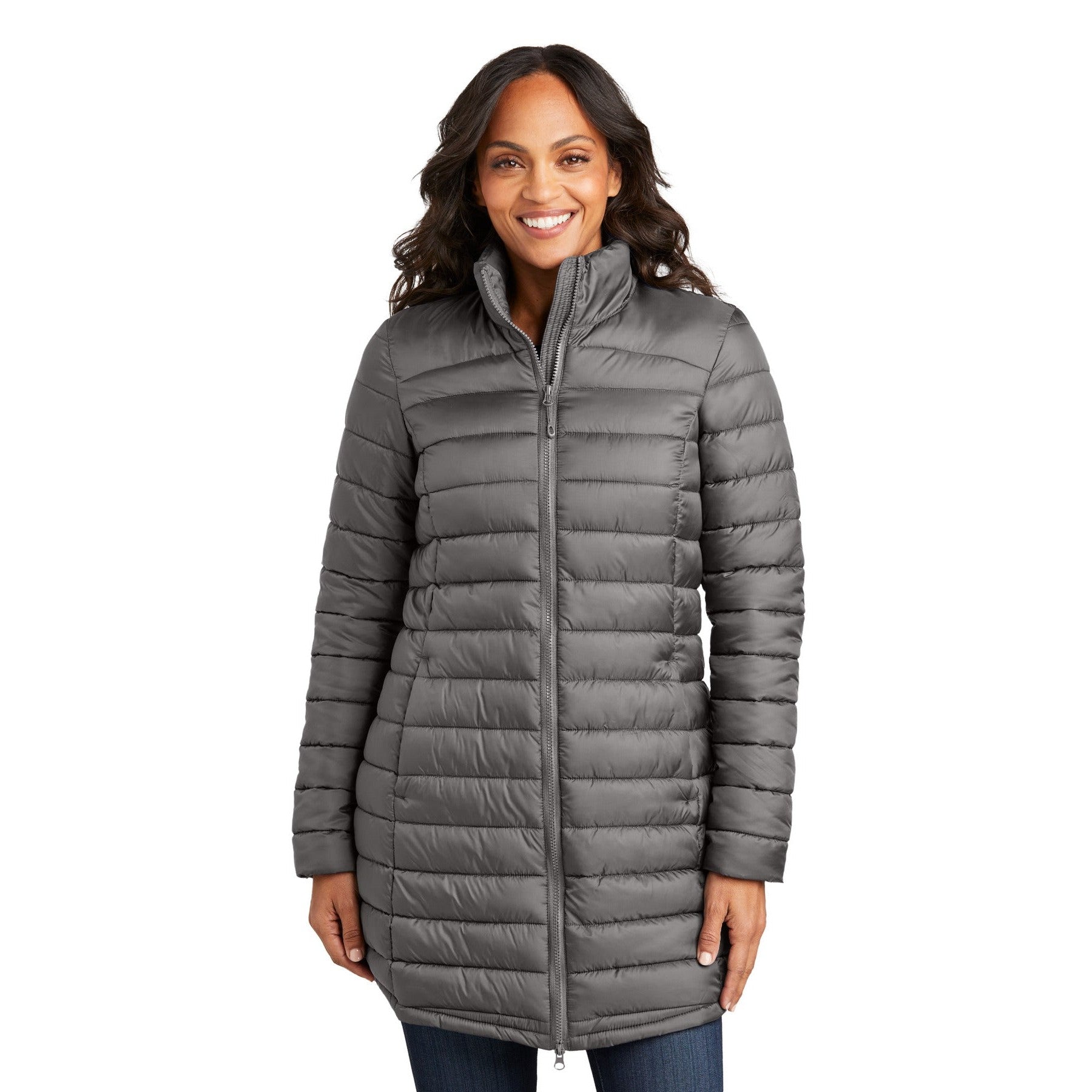 Port Authority-Port Authority® Women's Horizon Puffy Long Jacket L365-MedTech-2